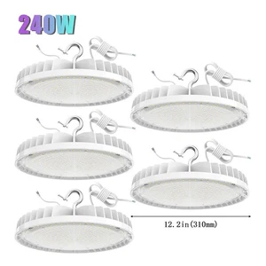 (5Pack) UFO LED High Bay Light 240W 36000LM IP65 Commercial Area Lights KUKUPPO - Picture 1 of 12