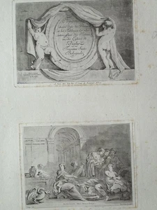 Titelblatt Allegory Frauen Galleria Farnese Saint-Non 2 Aquatinta-Radierung 1772 - Bild 1 von 4