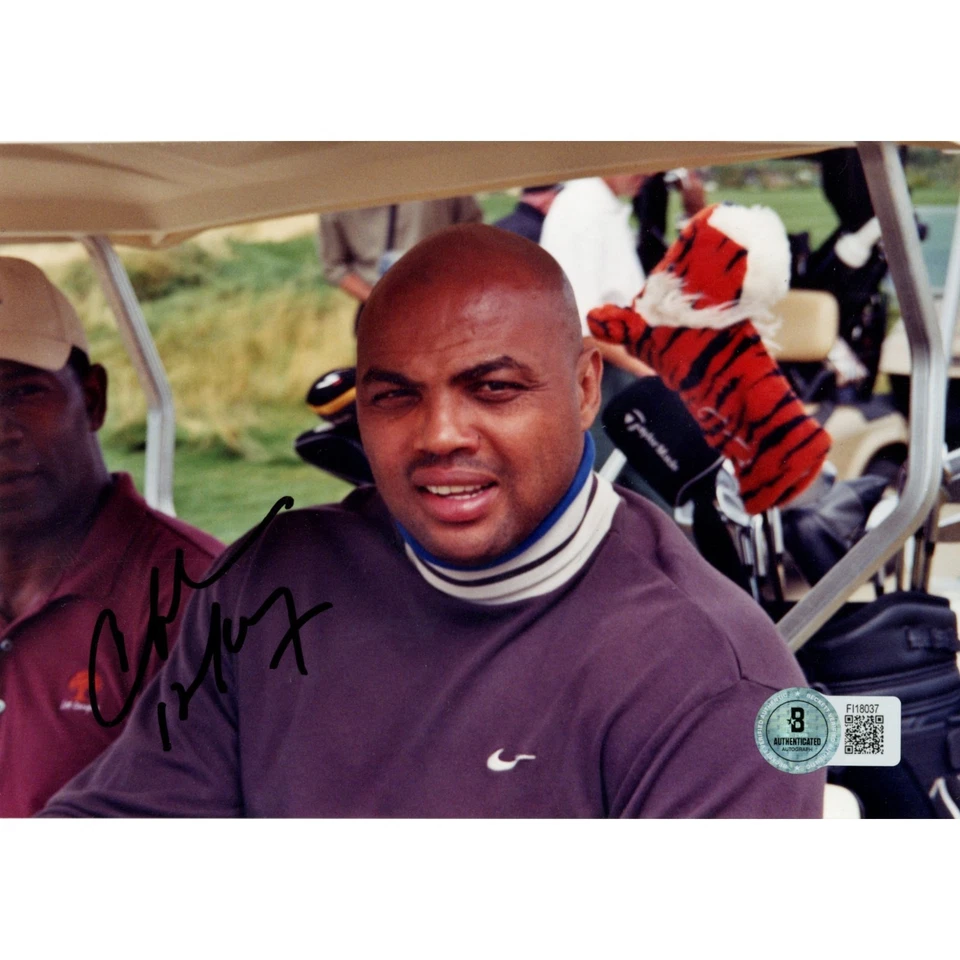 Foto autografiada/firmada de Charles Barkley Phoenix Suns 5x7 Beckett 59226 Foto 1 de 1