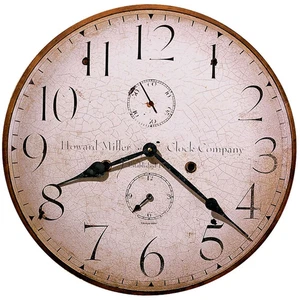 Howard Miller Original III Wall Clock – Rustic, Vintage Style Antique Wall Clock - Picture 1 of 4