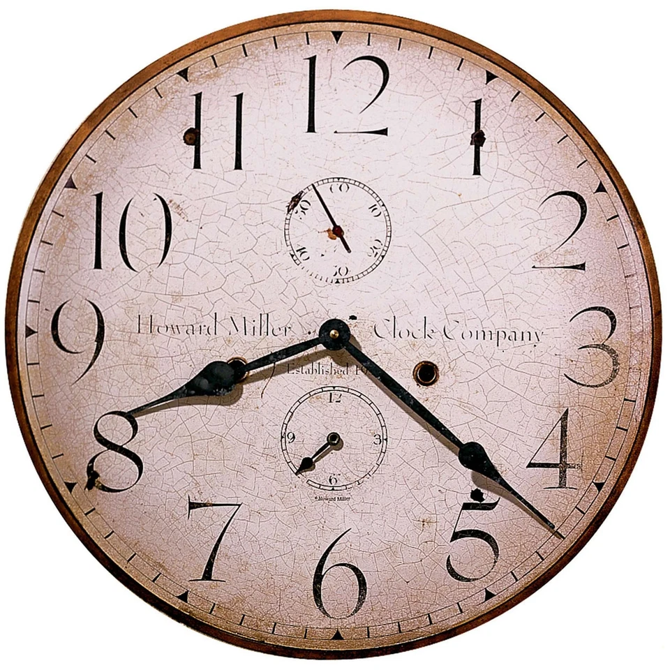 Howard Miller Original III Wall Clock – Rustic, Vintage Style Antique Wall Clock - Image 1 of 4
