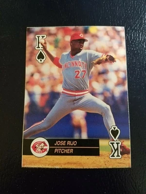 Jose Rijo Cincinnati Reds 1992 Major League Aces Baseball Squared Corners - Image 1 of 3