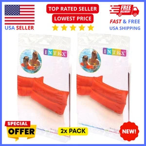 Intex Kids Arm Floaties 2-Pair Set – Inflatable 10"x6" Swim Arm Bands for Pool - Picture 1 of 4