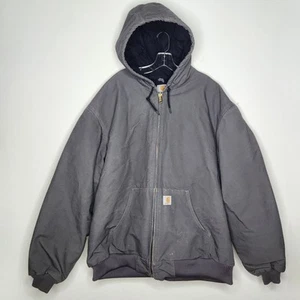 Cappotto Carhartt J140 GVL cappuccio ghiaia isolato foderato 3XL ALTO made in USA grigio - Foto 1 di 12