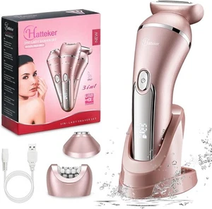 3 in 1 Electric Razor for Women, IPX7 Waterproof Body Trimmer, Hair Removal - Picture 1 of 6
