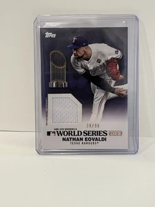 2024 Topps Texas Rangers Nathan Eovaldi World Series Relic Insert /99 - Picture 1 of 2