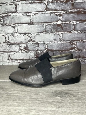 Мокасины Florsheim ручной работы серые кожаные без шнуровки мужские размер 9,5D США/43 ЕС - Изображение 1 из 4