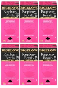 Bolsas de té Bigelow Raspberry Royale 28 cajas paquete de 6 bolsas de té negras todo en - Imagen 1 de 8