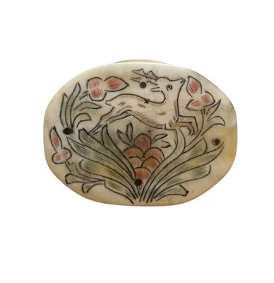 *HH* Antica Scatola Sterzinger Schnupftabakdosen Corno Vipiteno Tabacchiera - Immagine 1 di 4