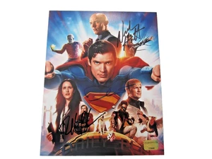 SUPERMAN CRYPTO 8 X 10 SIGNED BY SUPERMAN, Lex & Lois W/COA (GOLDEN) - Picture 1 of 4