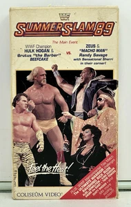WWF SummerSlam 89 VHS - Hulk Hogan, Randy Savage, Zeus, Brutus Beefcake - Picture 1 of 7