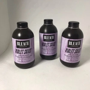 3 x Bleach London Violet Skies Super Cool Colour 150ml Each - Total 450ml #2 - Picture 1 of 3