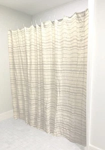 Pendleton weiß und hellgrau Duschvorhang 72 x 72 cm NEU - Bild 1 von 4