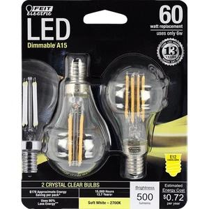 Feit Electric - Decorative Clear Glass Filament LED Dimmable 60W Equivalent S... - Picture 1 of 4
