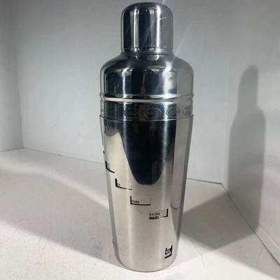Stainless Steel Dial A Drink Cocktail Margarita Martini Shaker With 15 Recipes - Image 1 of 4