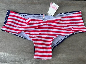 VINTAGE Victoria's Secret Stars And Stripes Patriotic Panties Large New - Picture 1 of 6