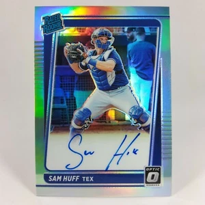 2021 Donruss Optic Rated Rookie Signatures Holo Sam Huff RC #RRS-SH Novato - Imagen 1 de 3