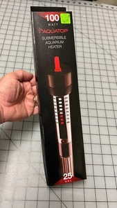 New, IN package - 100W Submersible Aquarium Heater 'Aquatop' brand, 25 gallons - Picture 1 of 11