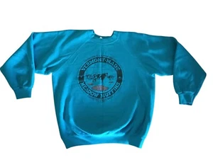 Vintage 80’s Vermont Muffins Meadow Cows Raglan Sweatshirt Size L 42-44 1986 - Bild 1 von 6