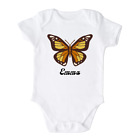 Nom personnalisé papillon bébé Onesie® jolie combinaison pour douche de bébé cadeau 962