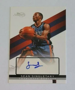 2009-10 Topps Signature Sean Singletary Charlotte Bobcats Virginia/1999 - automático - Imagen 1 de 1