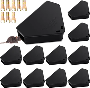 12 Pcs Mice Station with Keys Mouse Bait Stations Waterproof Mice Stations - Picture 1 of 8