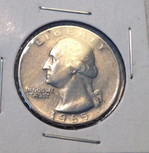 25C Washington Quarter 1965 - Imagen 1 de 1