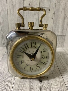 Tyler Table Clock The Pendulux Nickel plated case. Cast brass. Parts Only - Picture 1 of 8