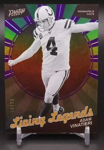 ADAM VINATIERI 2023 Panini Prestige #LL-1 Living Legends Purple Xtra Points /99 - Picture 1 of 3