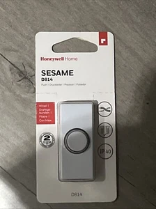 White Bell Push Wired with Black Detail - Premium Doorbell - Honeywell D814 - Picture 1 of 1