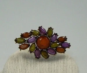 VINTAGE JEWELED BROOCH MONET PIN - Picture 1 of 1