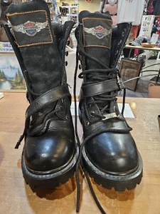 Ladies Size 7.5 Harley Davidson Boots - Picture 1 of 11
