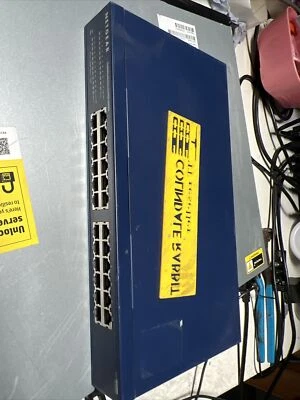 Netgear JGS524 v2 Gigabit Switch with No Bracket Netgear ProSafe JGS524 ear - Image 1 of 4