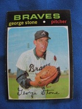 1971 Topps Baseball Cards George Stone Atlanta Braves #507