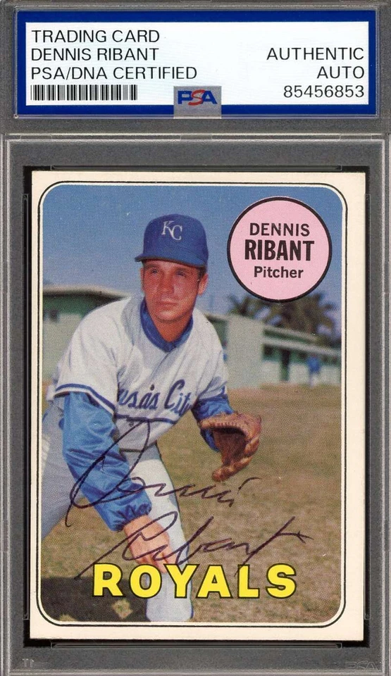 Dennis Ribant PSA DNA Vintage Signed 1969 Topps Autograph - Image 1 of 1