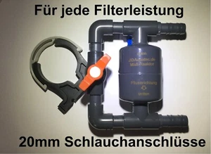 20mm Midi-Reaktor mit fest installiertem Bypass von JDAquatec.de - Bild 1 von 2