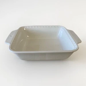 Nora Fleming Retired P7 Bakeware Square 8x8 Pearl Dot Server - Picture 1 of 16