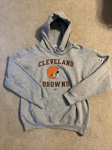 Reebok NFL Cleveland Browns Hoodie Sz Medium Gray - Picture 1 of 7