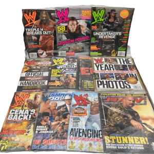 NEW Sealed WWE Magazine Lot of 11 The Untertaker Triple H Cena Stone Cold