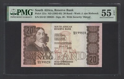 South Africa 20 Rand ND(1982-85) P121c About Uncirculated - Image 1 of 2