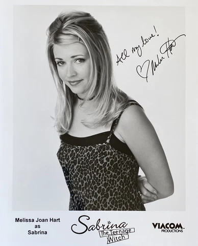 Melissa Joan Hart Signed Sabrina the Teenage Witch 8x10 Promo Press Photo Cover