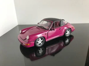 1:18 ANSON PORSCHE 911-964 TARGA CARRERA 2 RUBYSTONE RED - Picture 1 of 18