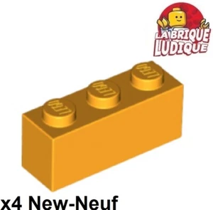 Lego 4X Brick 1X3 3X1 Bright Light Orange 3622 New - Picture 1 of 1