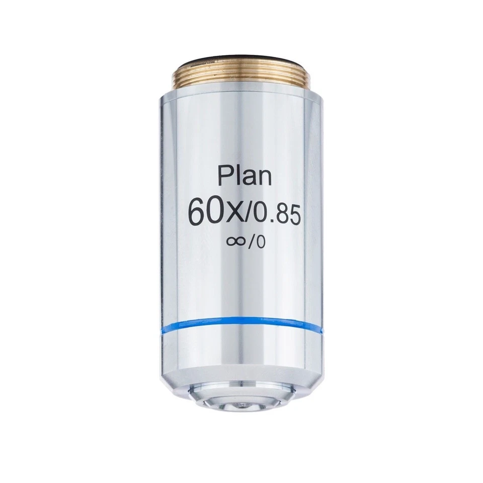 AmScope 60X Plan 消色差无限校正冶金目标镜头 — 第 1/1 张图片