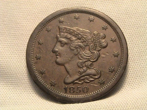 1850 Braided Hair Half Cent Cover