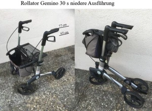 rollator Gemino 30S faltbar leicht, niedere Ausführung gebraucht - Bild 1 von 1