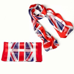 Union Jack Scarf Union Jack Flag UK Silky Satin Chiffon ***40% OFF