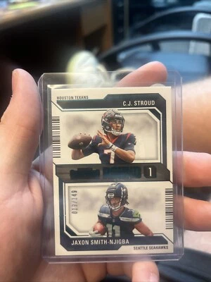 2023 Contenders Cj Stroud Jaxon Smith-Njigba Teal /149 Round numbers ssp - Image 1 of 2