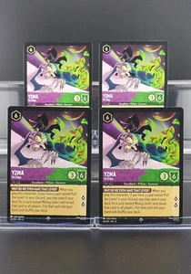 Disney Lorcana Yzma - On Edge 68/204 Reign of Jafar Super Rare 4 Cards Set - Picture 1 of 1