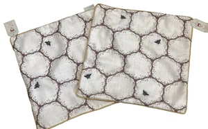 Bundle of 2 Escape to The Chateau Angel Strawbridge Cushion Covers Honeycomb NWT - Picture 1 of 4